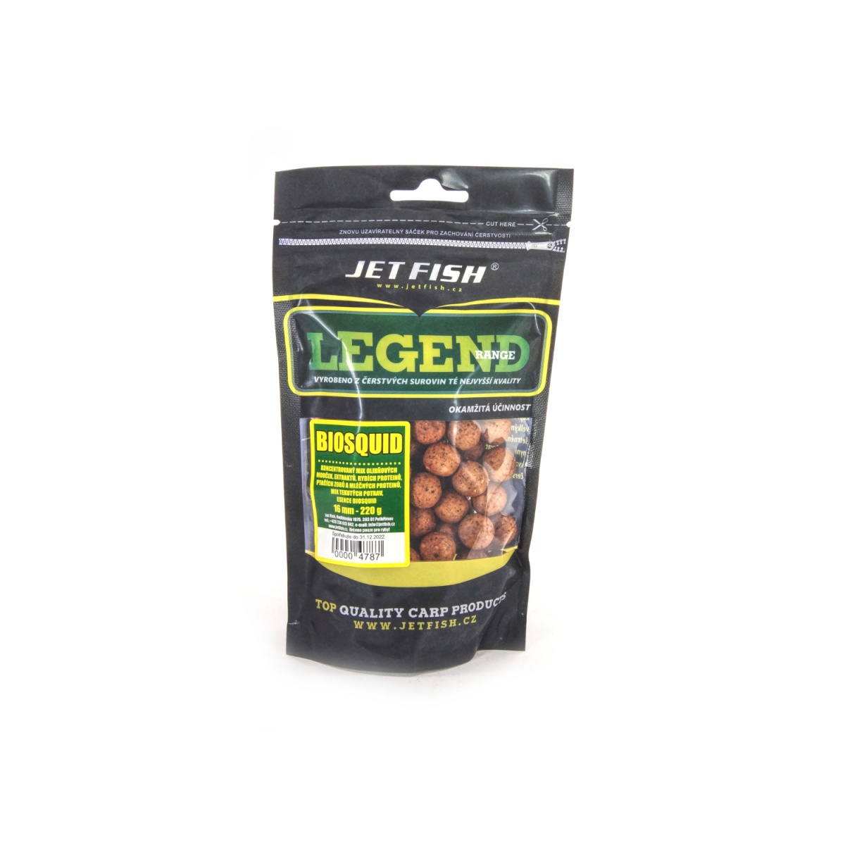 Jetfish Legend Boilie - Biosquid + A.C. Biosquidrozmiar 16mm / 220g - MPN: 000478 - EAN: 00004787