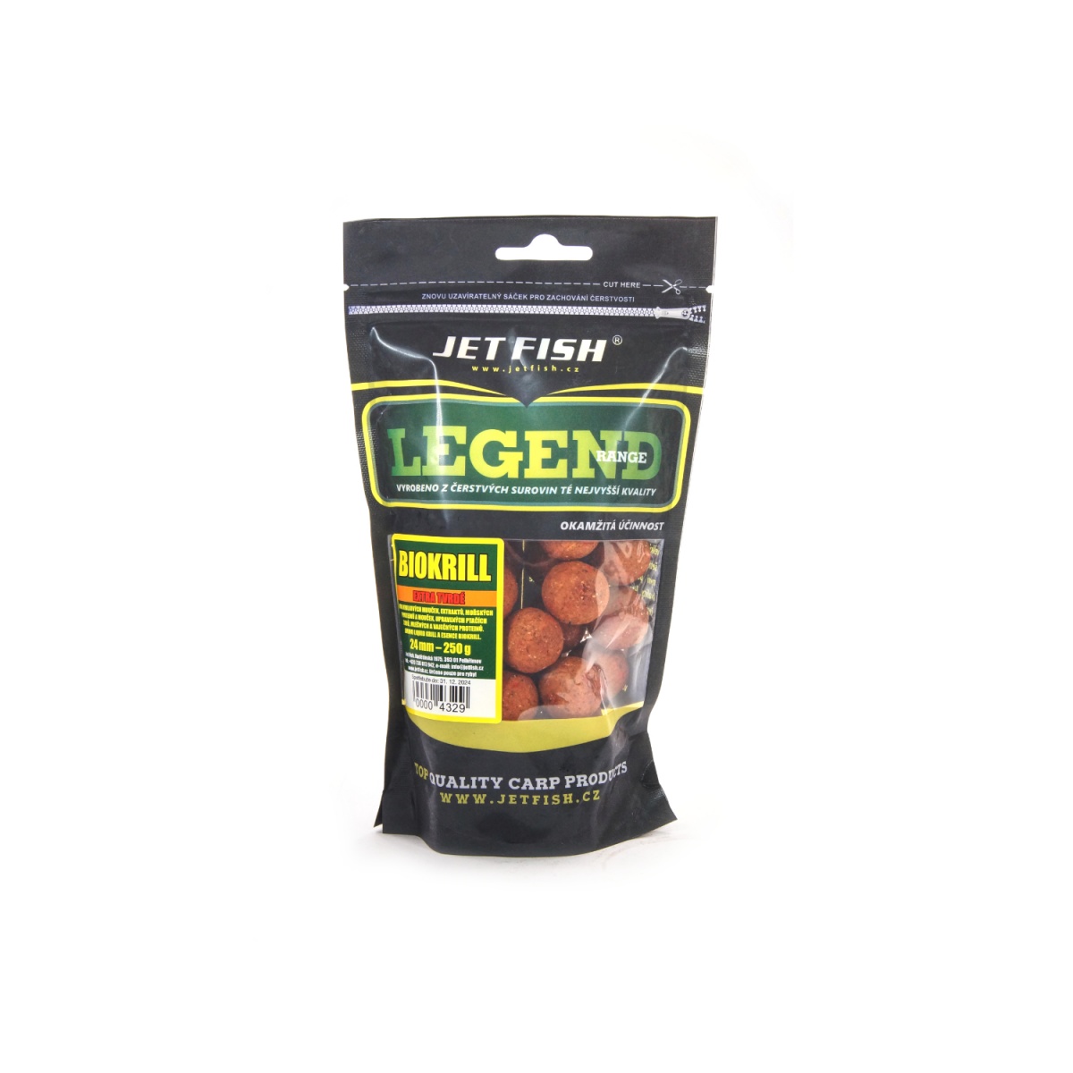 Jetfish Legend Boilies Biokrill - Extra Twarderozmiar 24mm - MPN: 000432 - EAN: 00004329