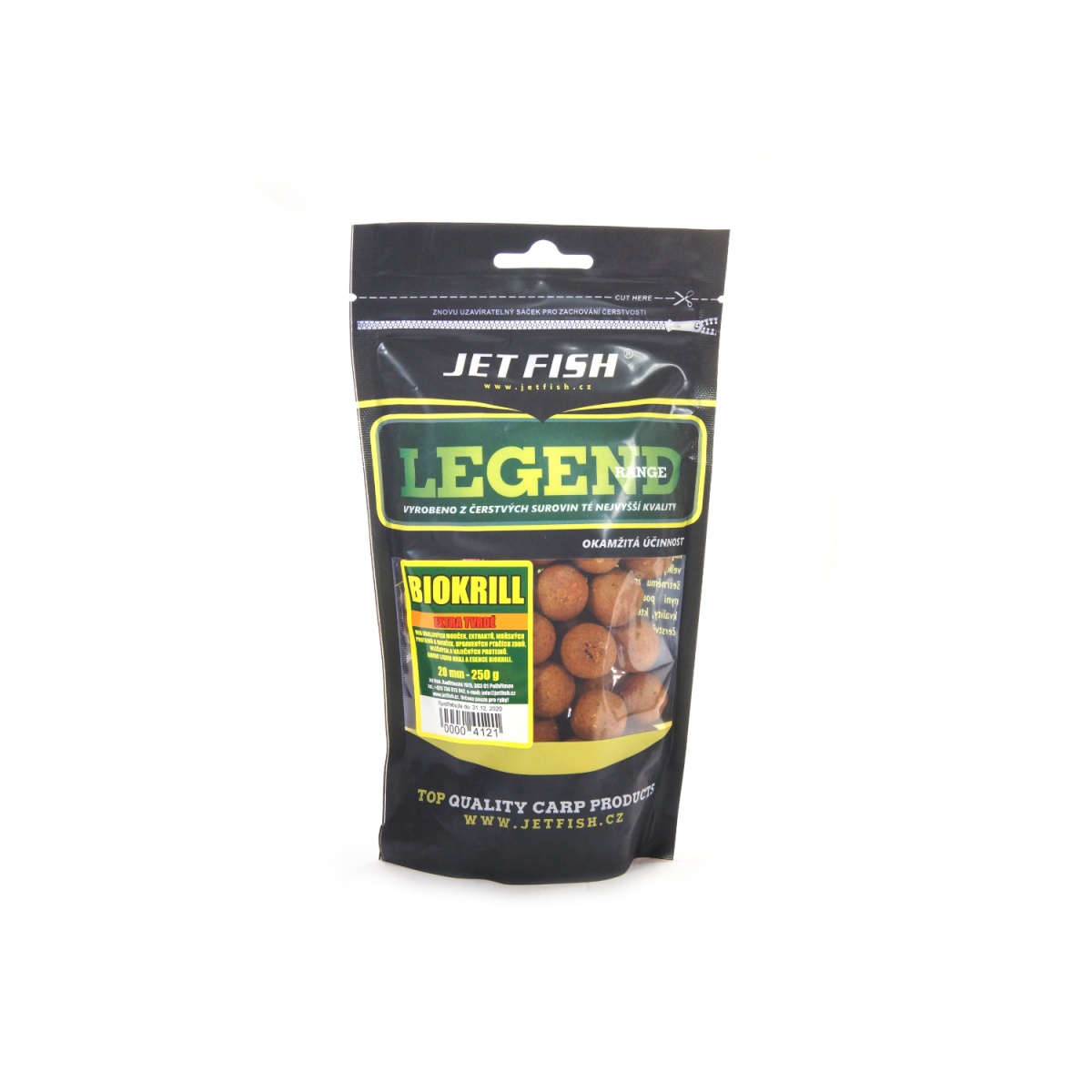 Jetfish Legend Boilies Biokrill - Extra Twarderozmiar 20mm - MPN: 000412 - EAN: 00004121
