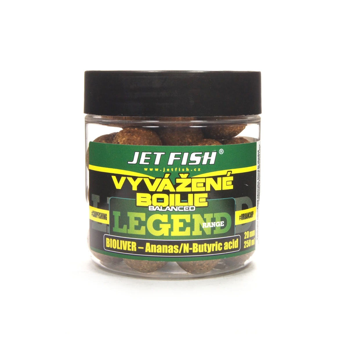 Jetfish Legend Balanced Boilies Bioliver - Pineapple / N-Butyric Acidrozmiar 20mm - MPN: 000367 - EAN: 00003674