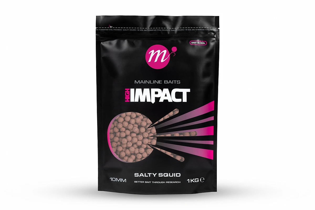 Mainline High Impact Boilies - Salty Squid rozmiar 10 mm - 1 kg - MPN: M23137 - EAN: 5060509818198