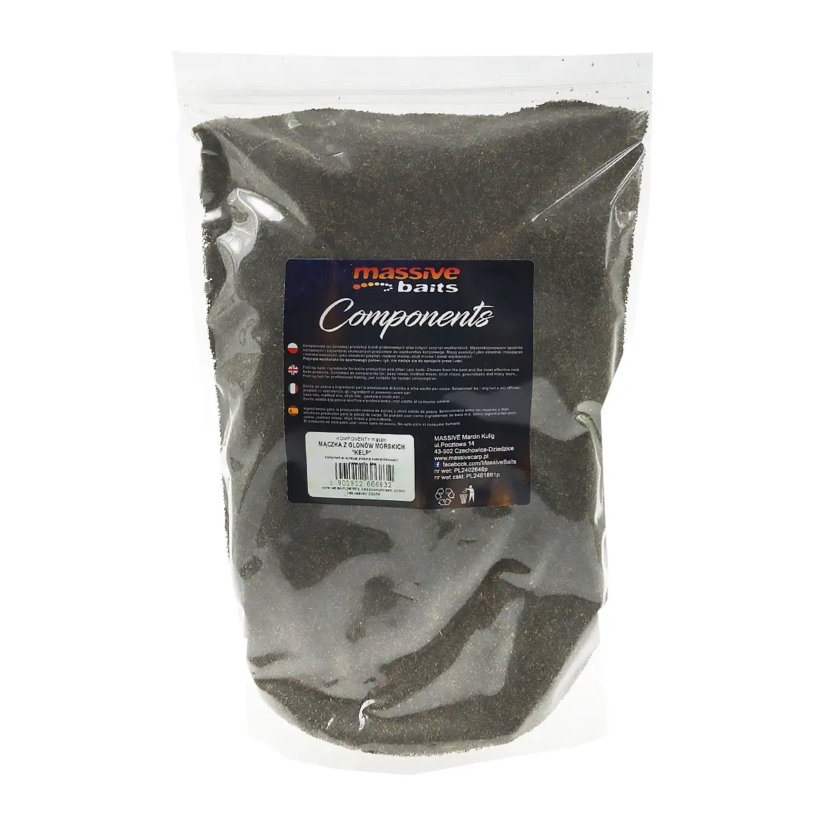 MassiveBaits Components Kelp - Dumbliai Miltaipakavimas 1kg - MPN: KP032 - EAN: 5901912666832