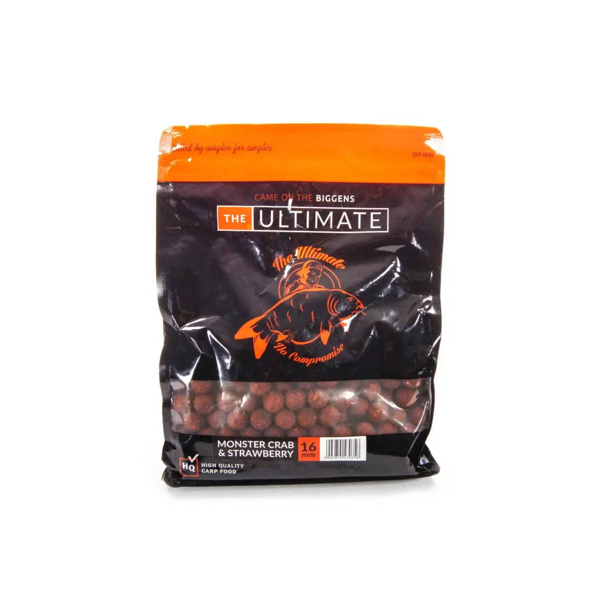 UltimateProducts Top Range Boilies - Monster Crab & Strawberrymărimea 16 mm / 1 kg - EAN: 5903855430358