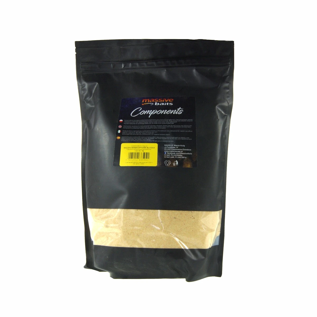 MassiveBaits Components - Făină Biscuit Dulceambalaj 1 kg - MPN: KP052 - EAN: 5901912665941
