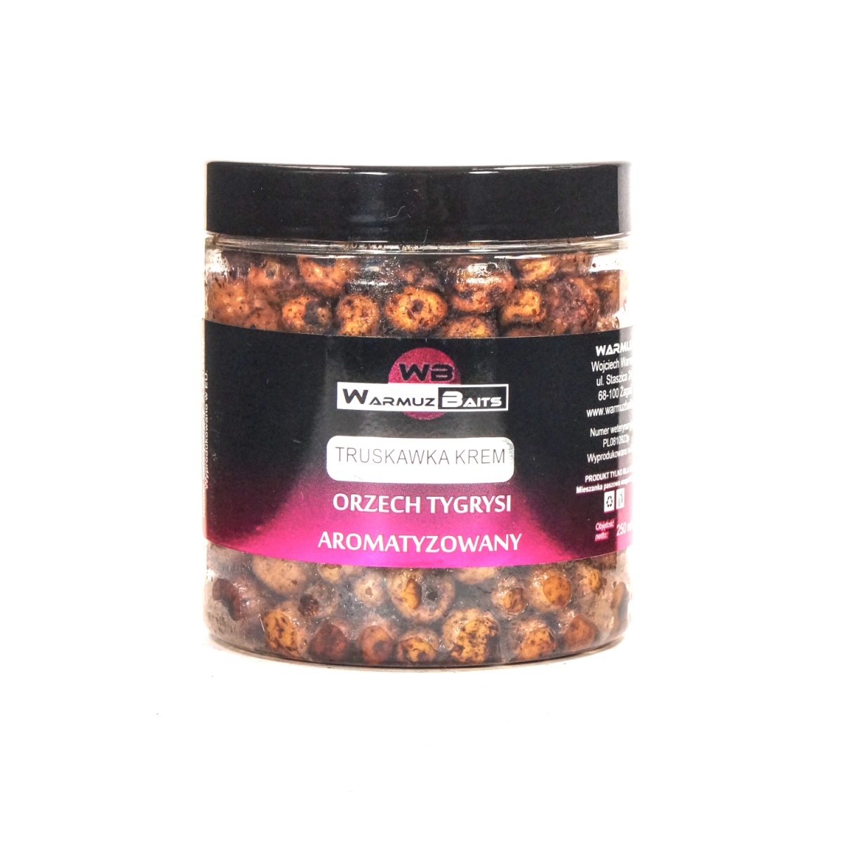 WarmuzBaits - Orzech Tygrysi Aromatyzowany Truskawka Kremopakowanie 250ml - MPN: 66819 - EAN: 5902537370678