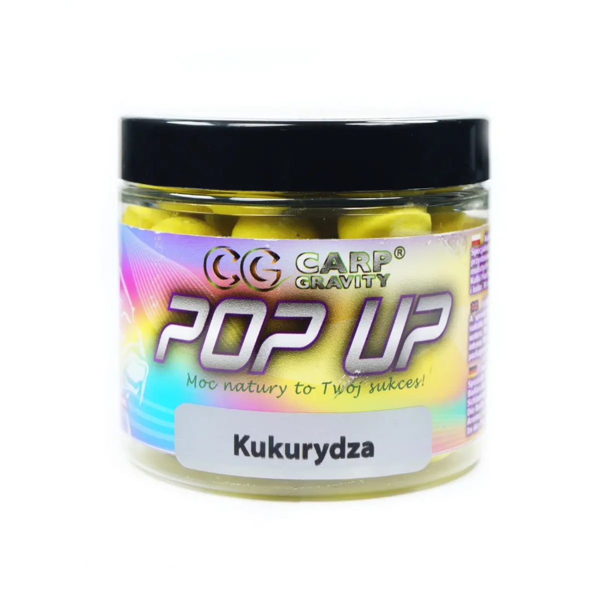 Carp Gravity Fluo Pop Up - Kukurydzamărimea 15mm / 200ml - MPN: PUF009 - EAN: 200000050580