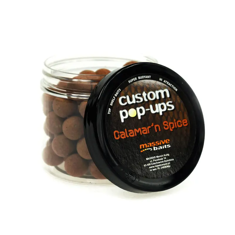 NEW MassiveBaits Custom Pop-Ups Calamar n Spicemărimea 14 mm - MPN: PU011 - EAN: 5901912664968