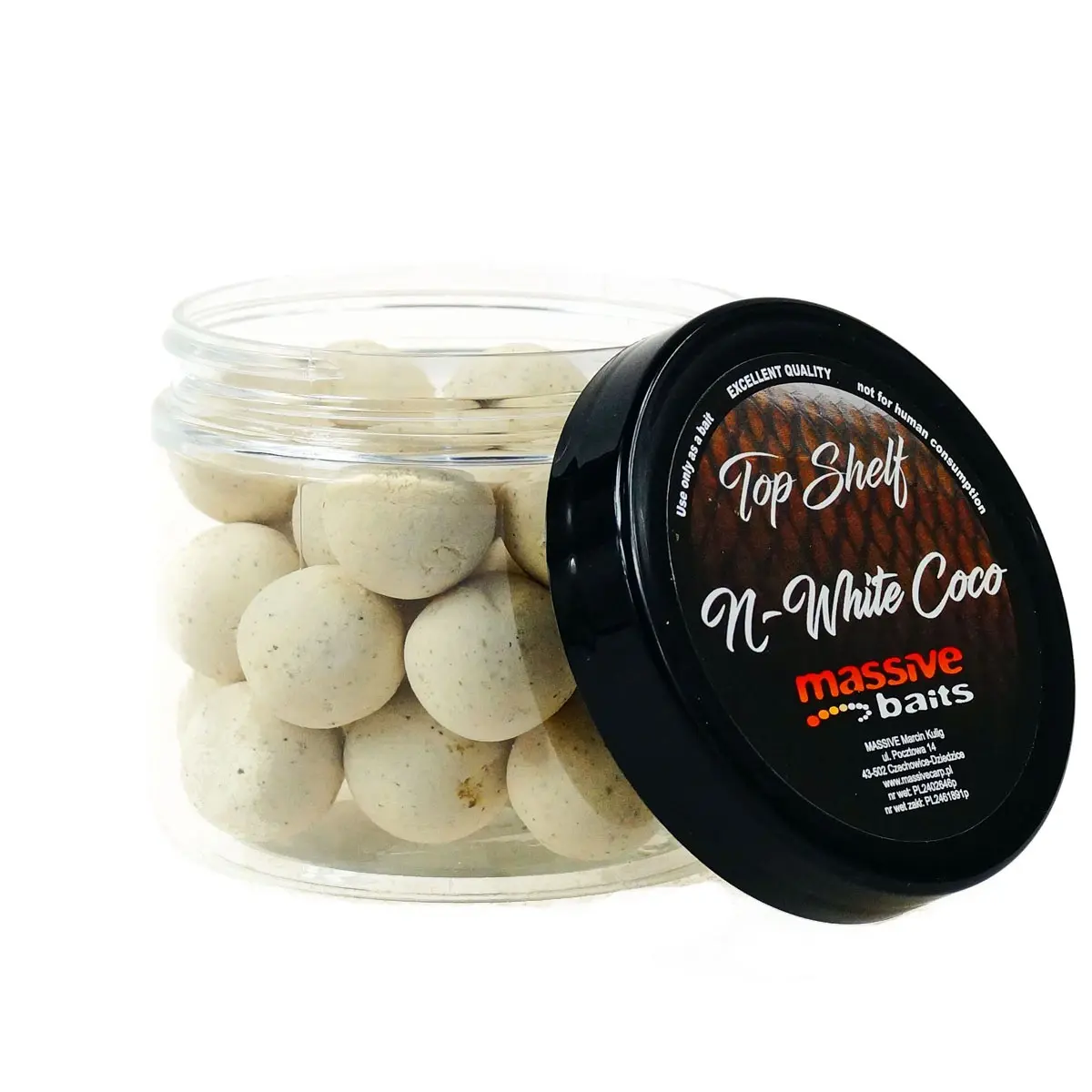 MassiveBaits Custom Pop-Ups N-White Cocomărimea 18 mm - MPN: PU016 - EAN: 5901912665033