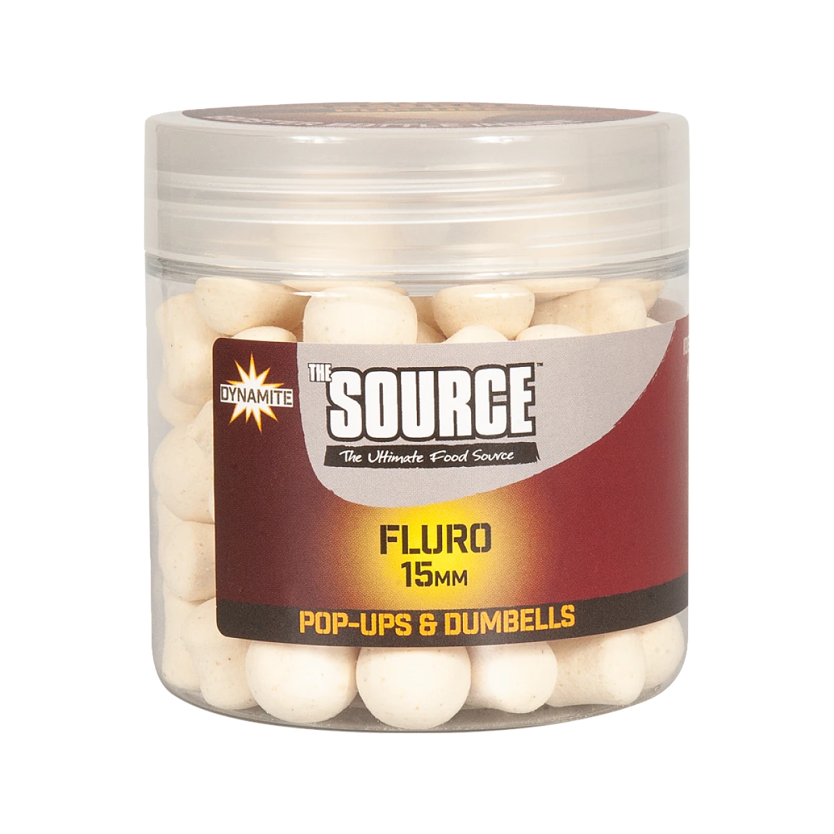 DynamiteBaits Fluro White Pop-Ups - The Sourcemărimea 15 mm - MPN: DY056 - EAN: 5031745210398