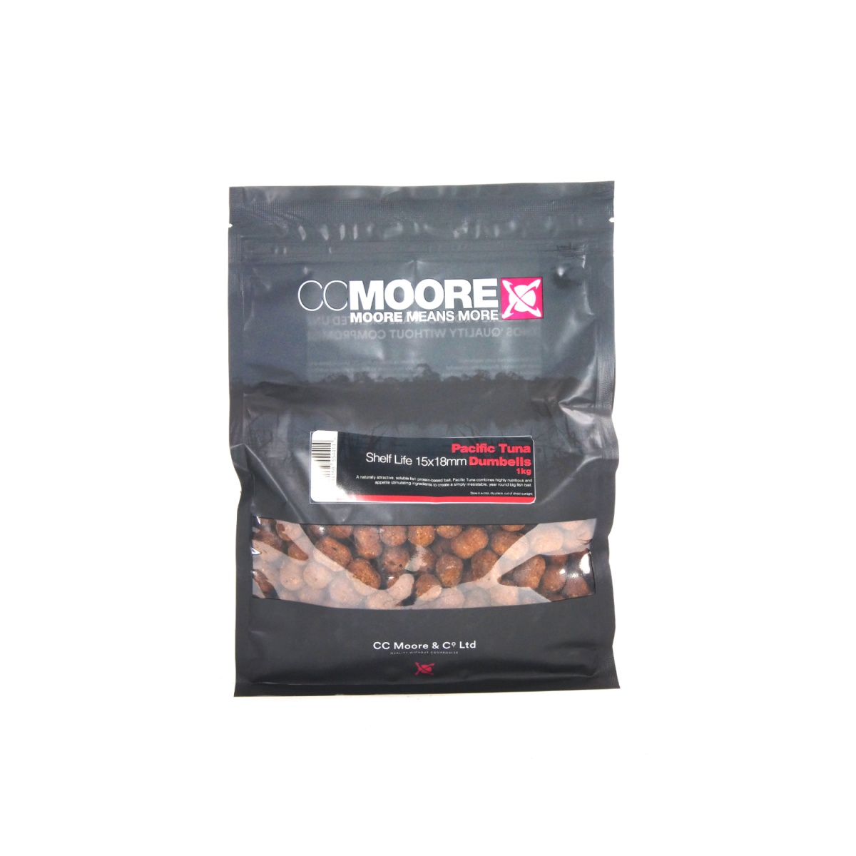 CcMoore Shelf Life Dumbells - Pacific Tuna - 1kgrodzaj 1 kg / 15x18mm - MPN: 90690 - EAN: 634158554414