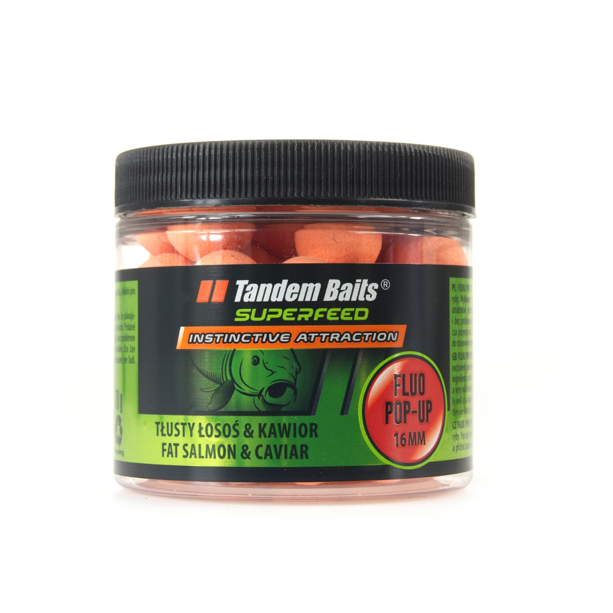 TandemBaits SuperFeed Fluo - Tłusty Łosoś & Kawiorrozmiar 16mm / 70g - MPN: 25129 - EAN: 5907666688267