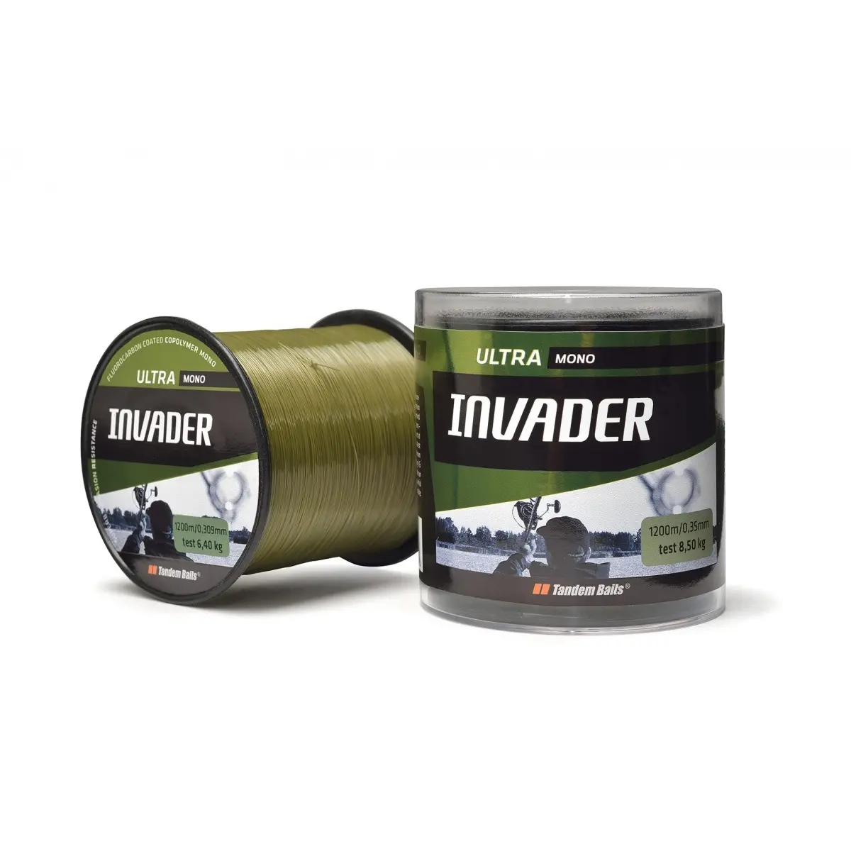 Tandem Baits - Filo Invader Ultra Mono - Filo - olivadiametro 0,331 mm - MPN: 03004 - EAN: 5907666679722