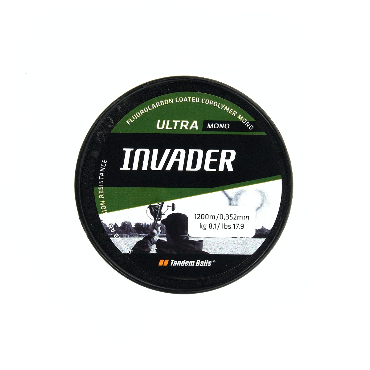 Tandem Baits - Żyłka Invader Ultra Mono - Żyłka - oliwkowyśrednica 0,35 mm - MPN: 03005 - EAN: 5907666679739