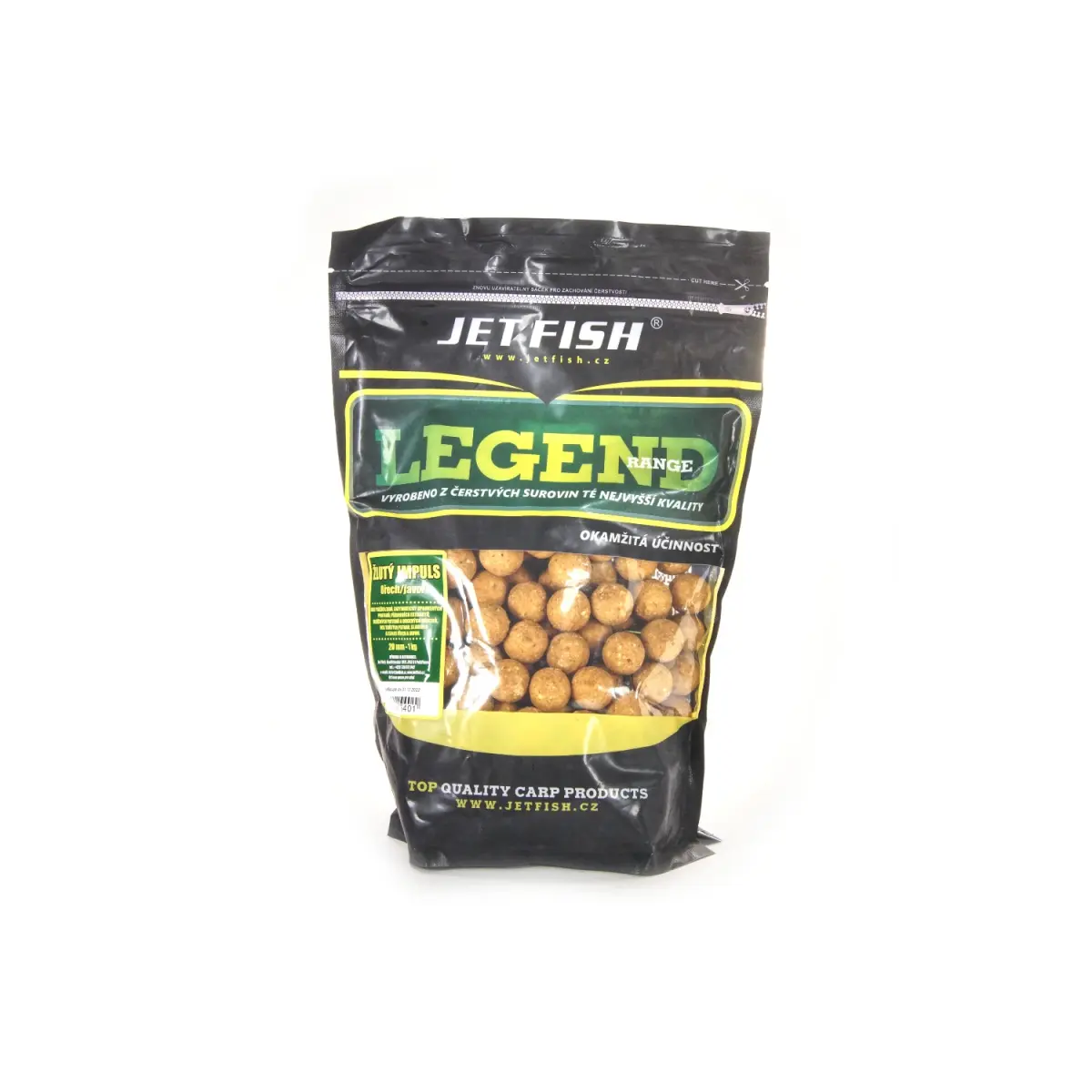 Jetfish Legend Boilie - Yellow Impuls + A.C. Mapple Walnutmărimea 20mm / 1kg - MPN: 000540 - EAN: 00005401