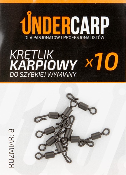 UnderCarp - Krętlik Karpiowy Do Szybkiej Wymianyrozmiar 8 - MPN: UC55 - EAN: 5905279471078
