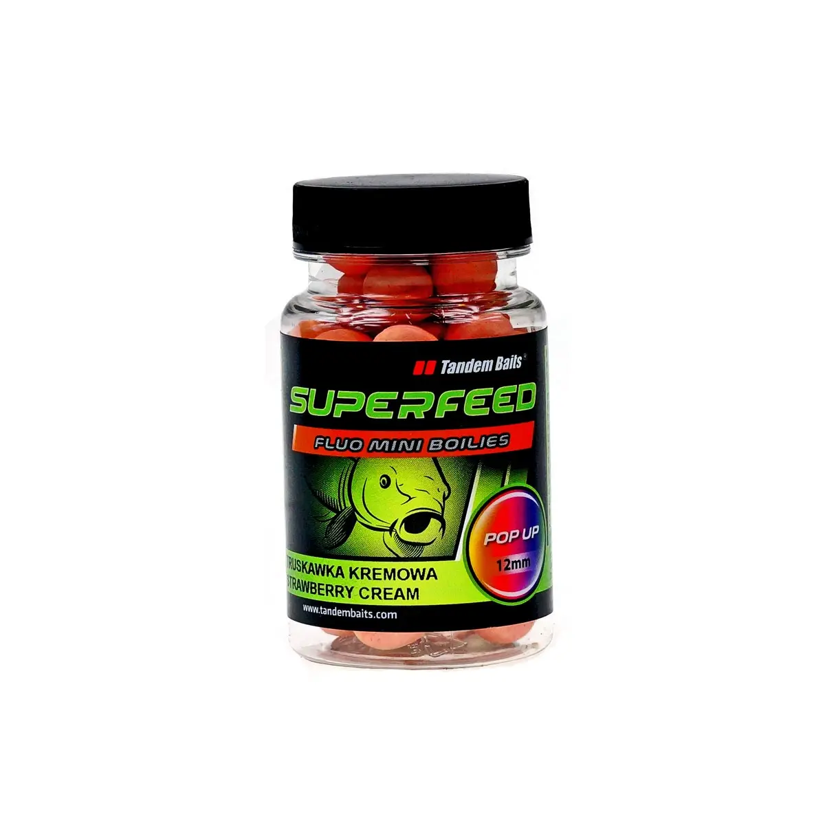 TandemBaits SuperFeed Fluo Truskawka Kremowa mărimea 12 mm / 35g - MPN: 24651 - EAN: 5907666668269