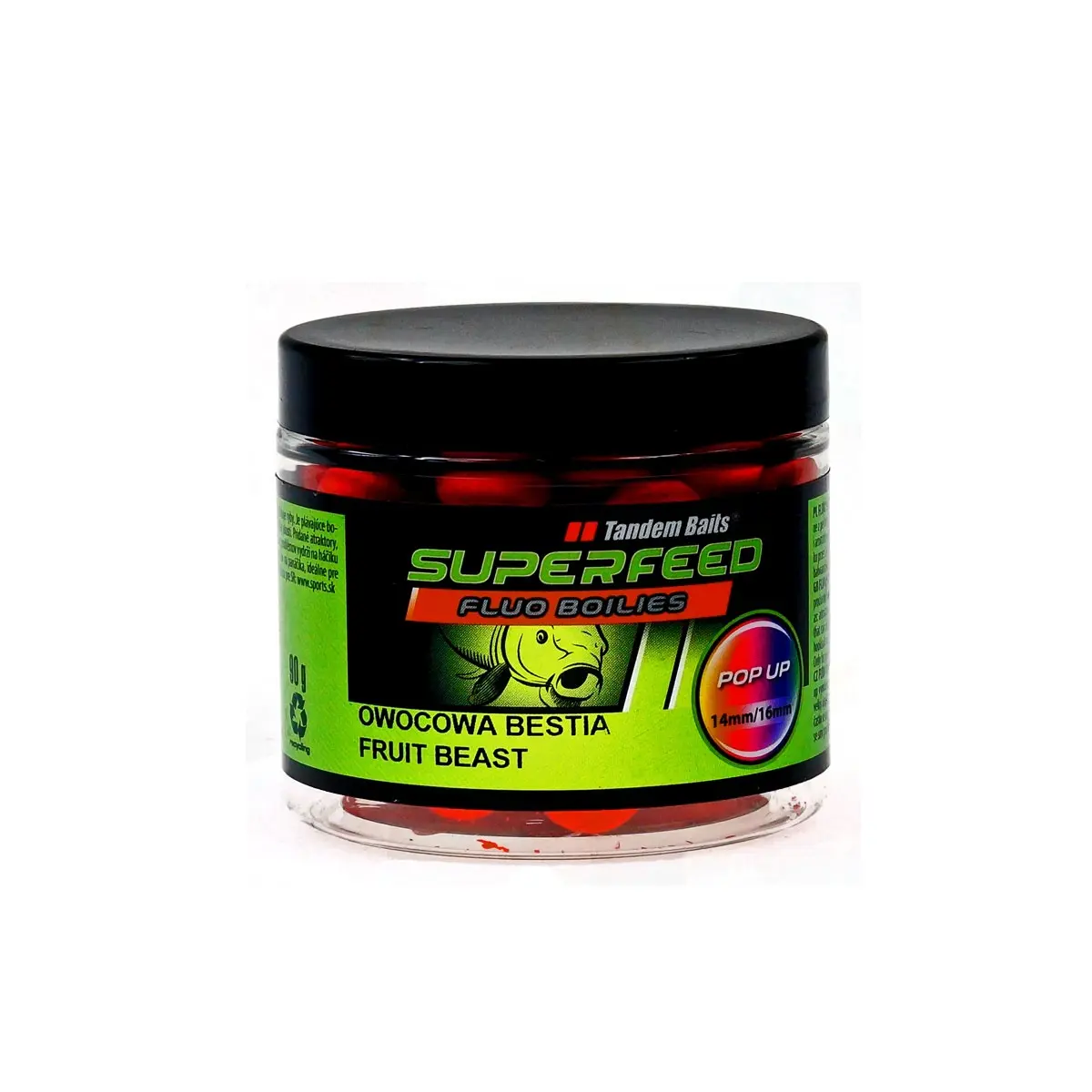 TandemBaits SuperFeed Fluo Owocowa Bestiamărimea 14-16 mm / 90g - MPN: 24826 - EAN: 5907666671405