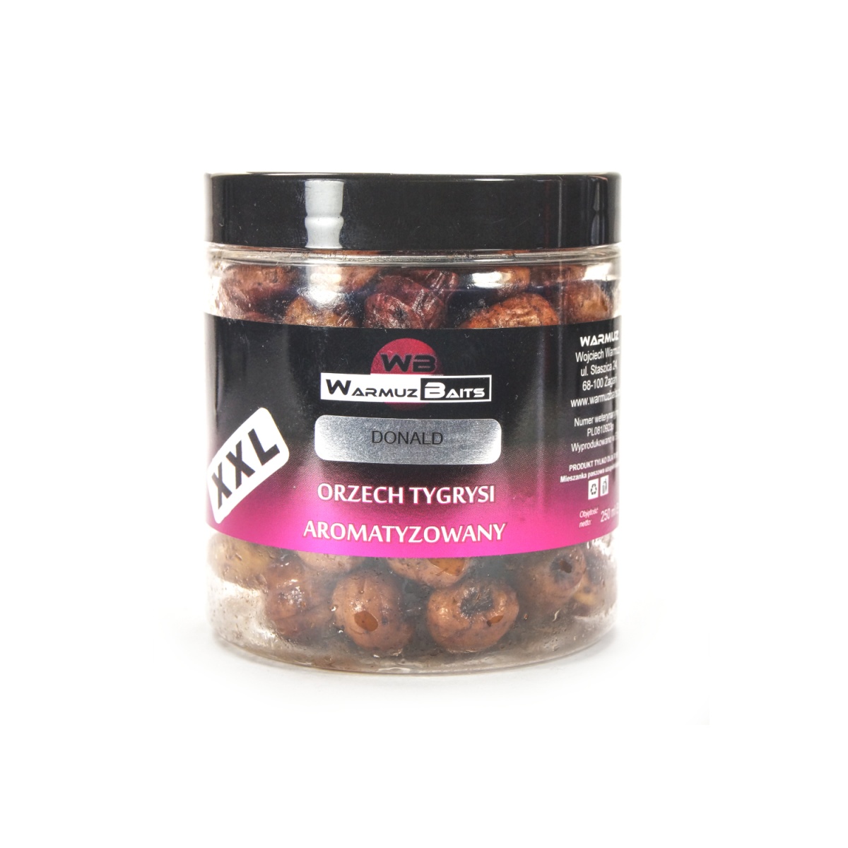 WarmuzBaits - Orzech Tygrysi XXL Aromatyzowany Donaldopakowanie 250ml - MPN: 66970 - EAN: 5902537372900