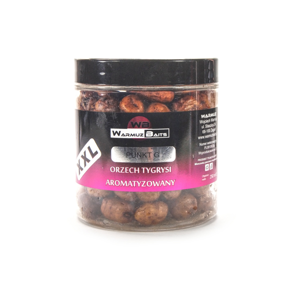 WarmuzBaits - Orzech Tygrysi XXL Aromatyzowany Punkt Gopakowanie 250ml - MPN: 66971 - EAN: 5902537372962