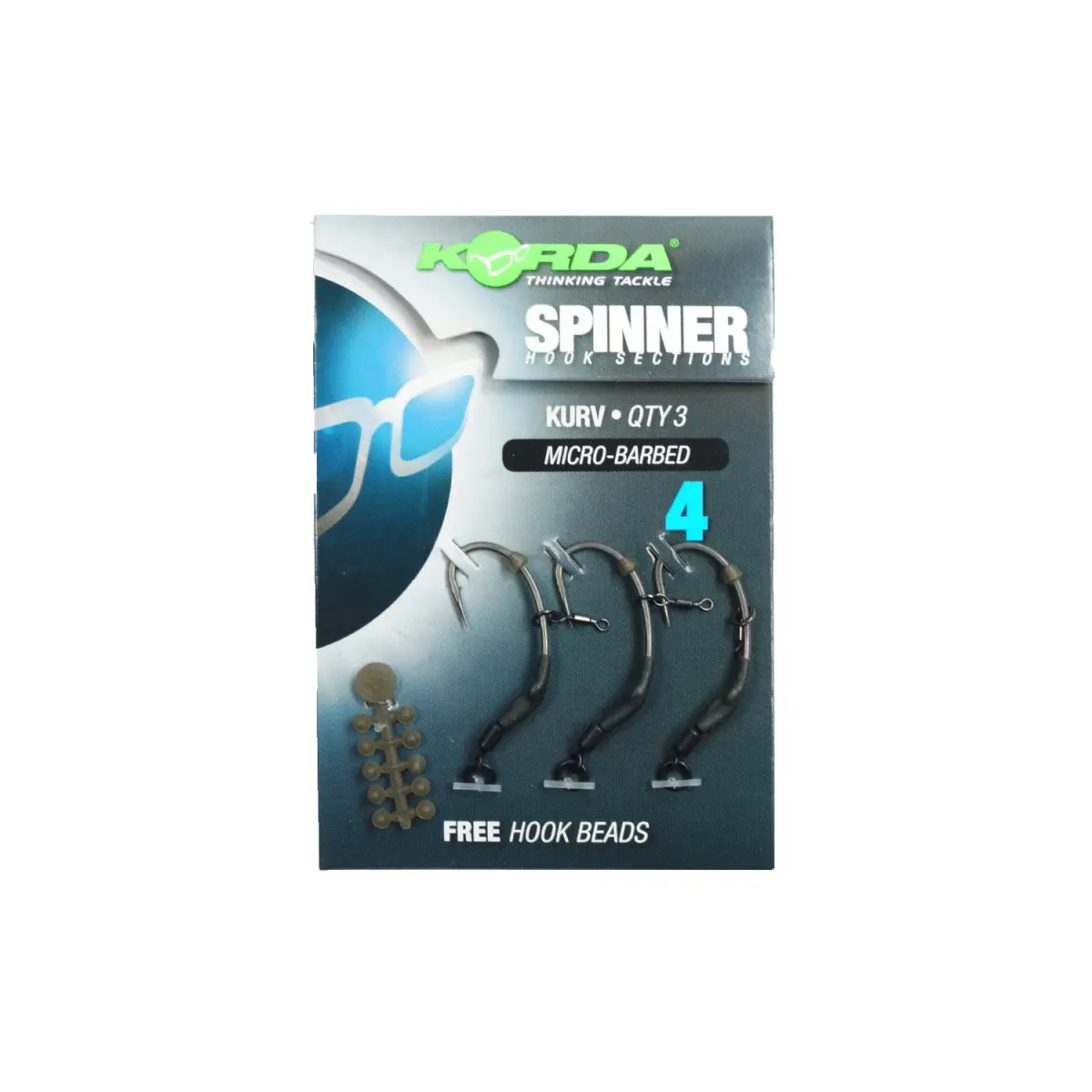 Korda Spinner Hook Sections Kurvdydis 4 - MPN: KCR130 - EAN: 5060461128281