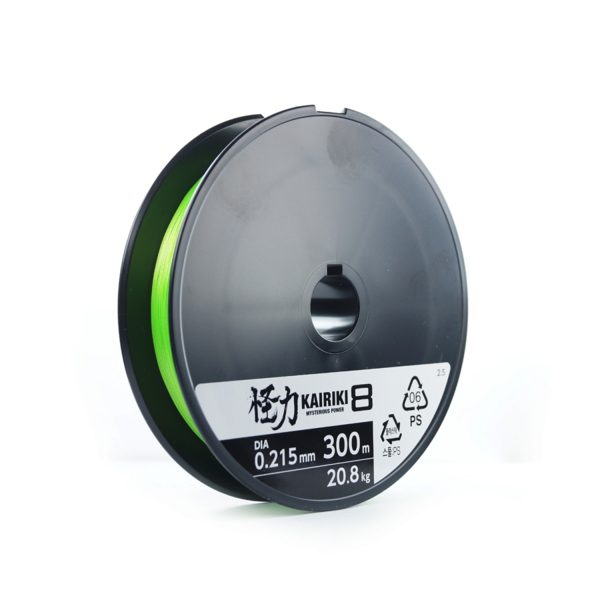 Shimano Kairiki 8 Mantis Green Braided Linerodzaj 0.215mm / 300m - MPN: 59WPLA68R06 - EAN: 22255229852