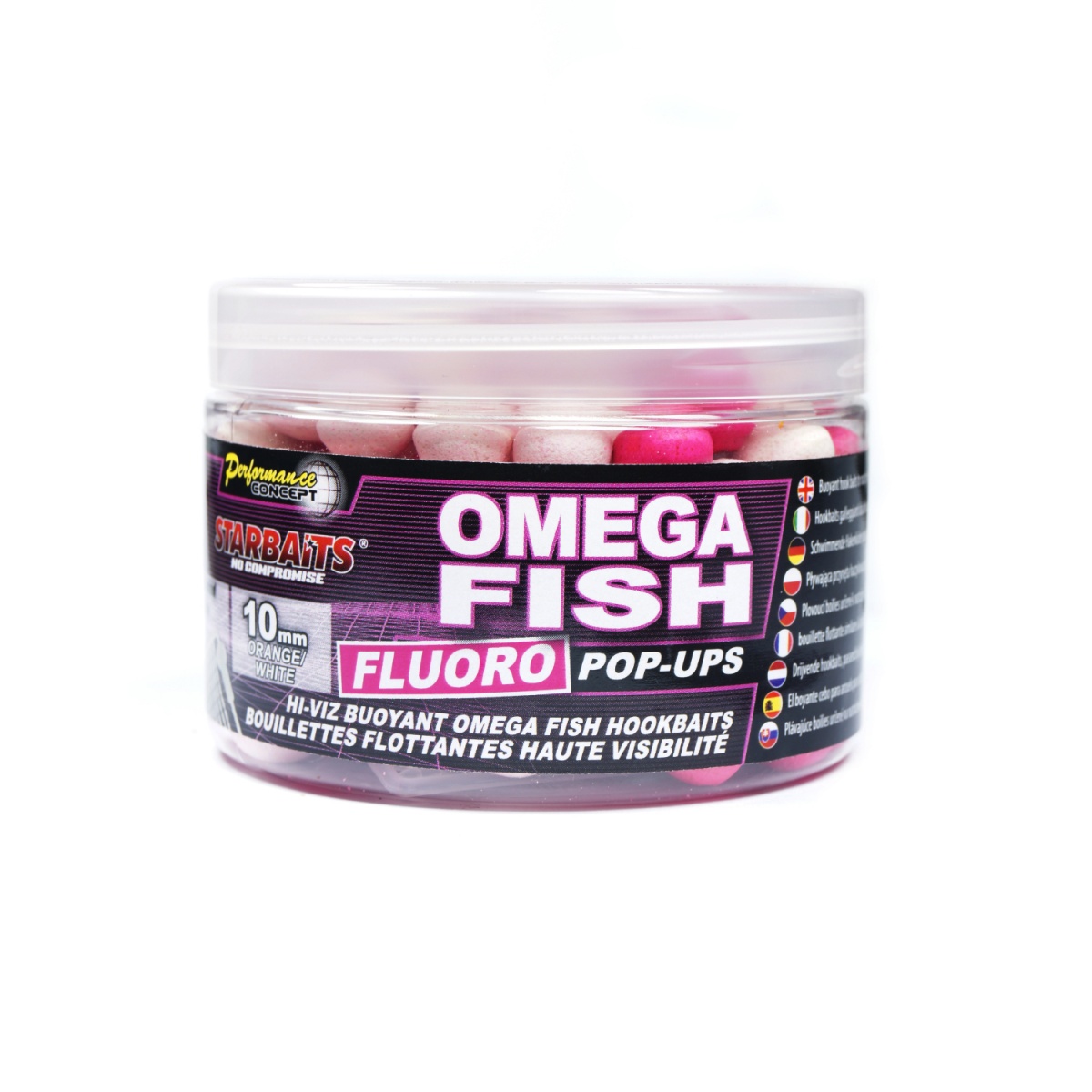 Starbaits Performance Fluo Pop Ups - Omega Fishрозмір 10 mm - MPN: 63178 - EAN: 3297830631789