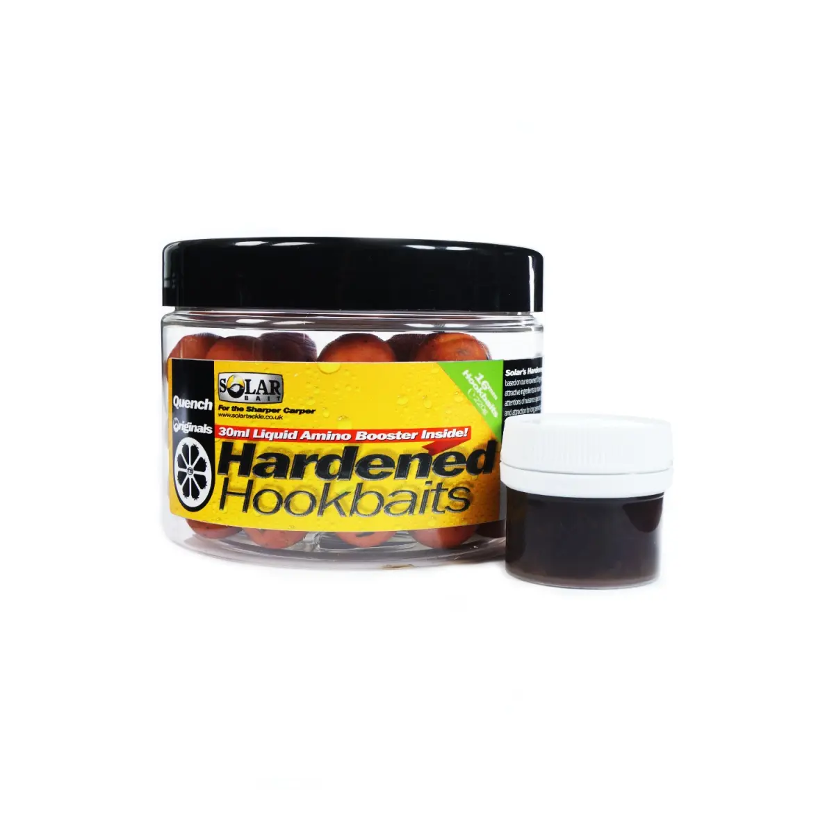 SOLAR Quench Hardened Hookbaits + Amino Liquid velikost 16 mm - MPN: QHB16 - EAN: 5055681511692