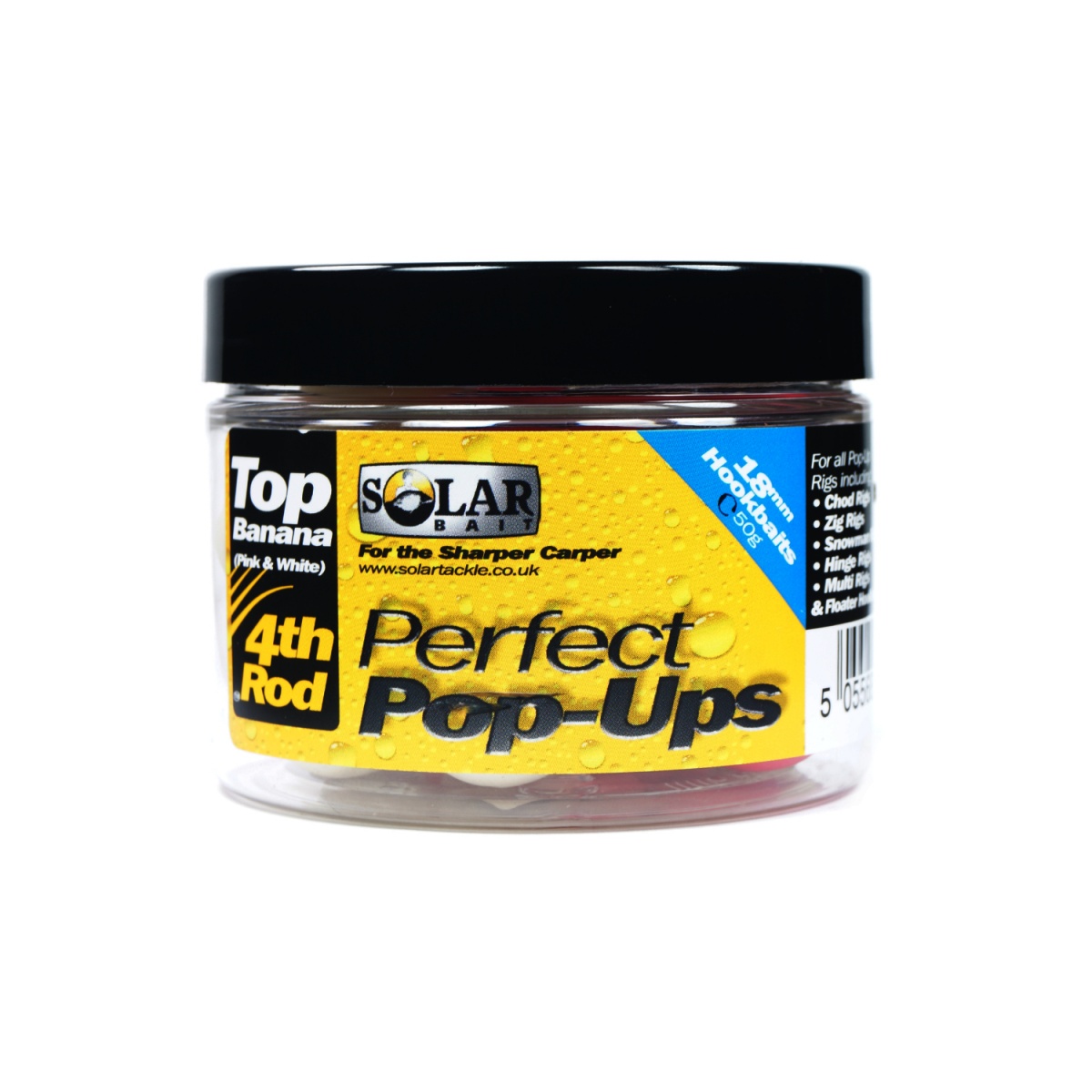 Solar Pop-Ups 4TH Rod Special Pink and White - Top BananaGröße 18 mm - MPN: PWTBPOPL - EAN: 5055681511548