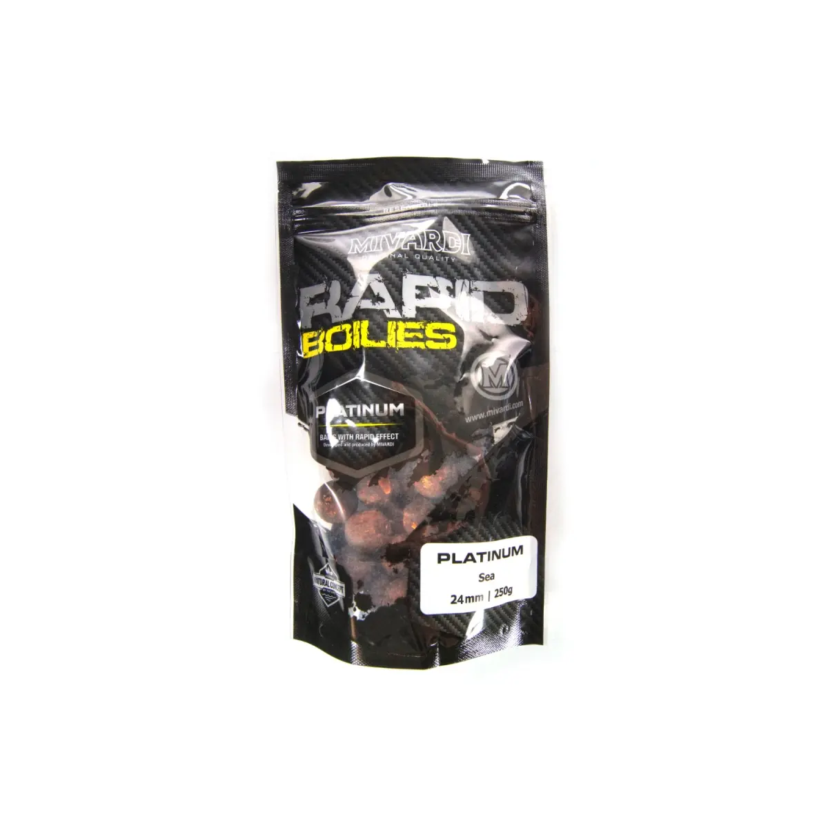 Mivardi Rapid Boilies Champion Platinum - Seamărimea 24mm / 250g - MPN: M-RABOCPSEA0224 - EAN: 8595712417830