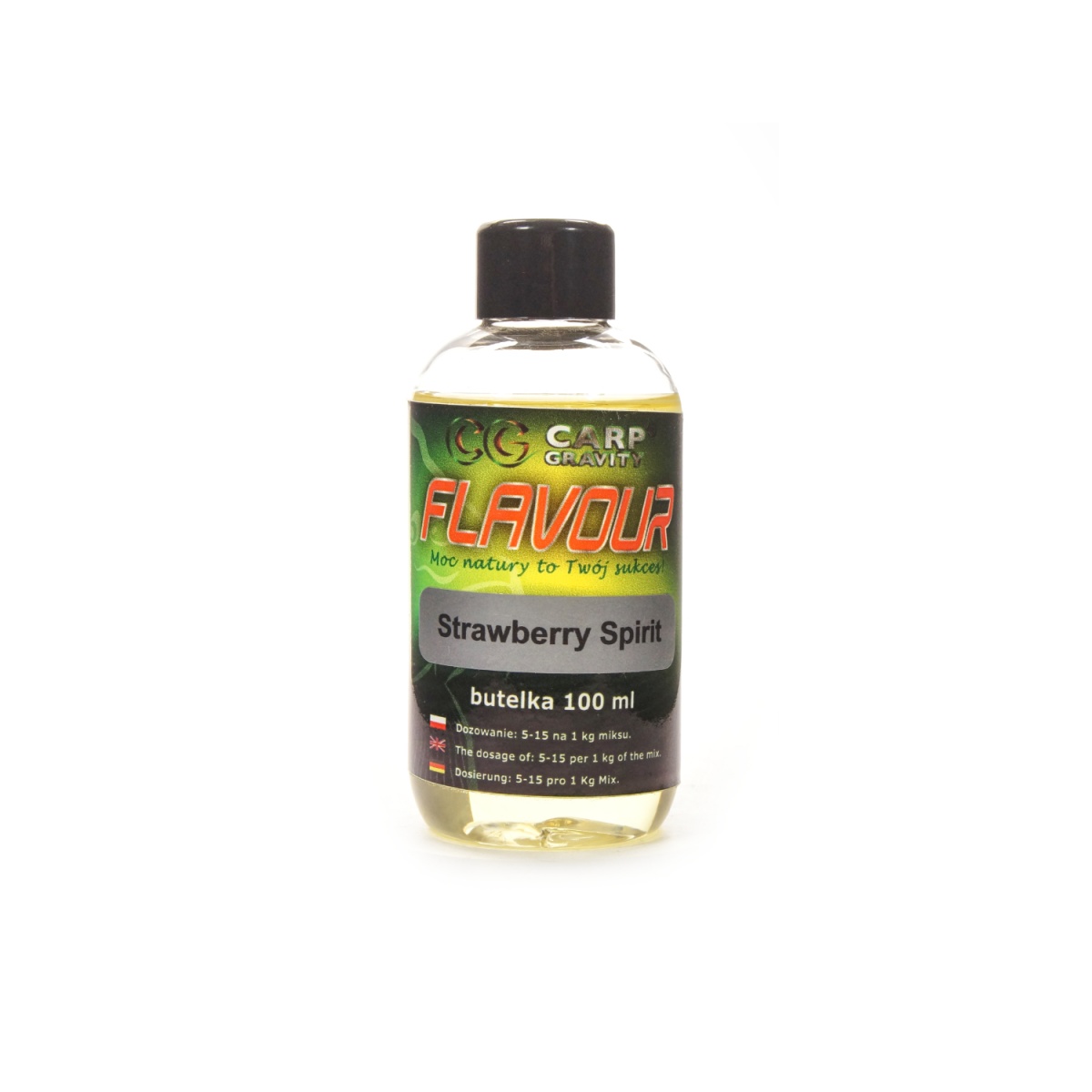 Carp Gravity Flavour - Strawberry Spiritemballage 100ml - MPN: FLA012 - EAN: 200000049362