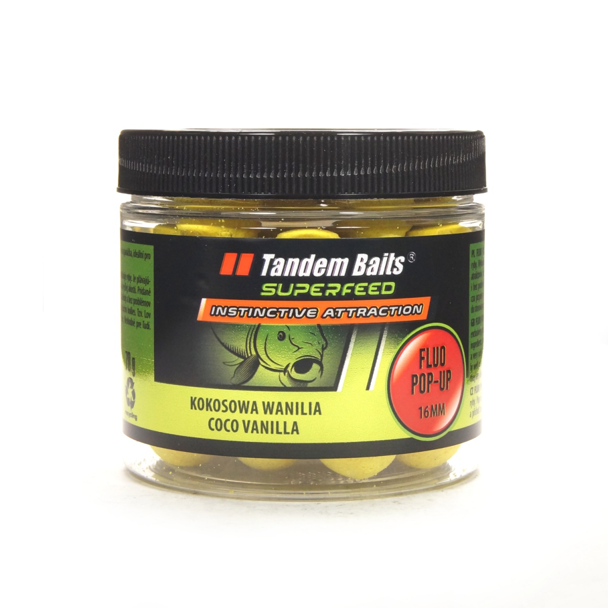 TandemBaits SuperFeed Fluo Pop-Up - Kokosowa Waniliarozmiar 16mm / 70g - MPN: 25124 - EAN: 5907666688212