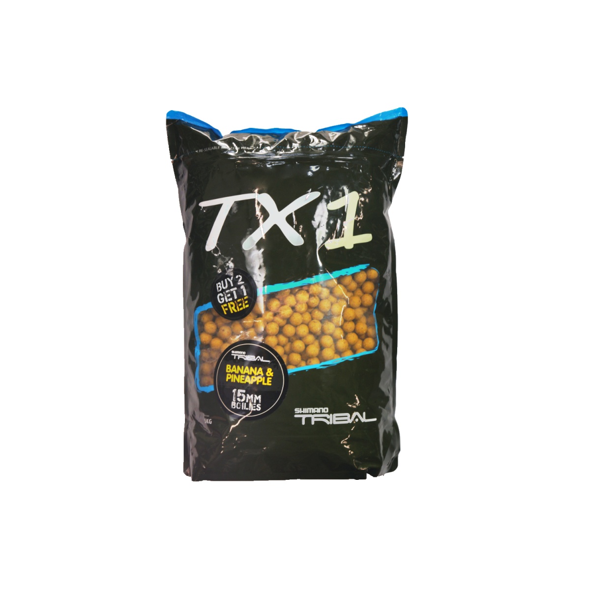 Shimano Tribal TX1 Boilies - Banana Pineapple - 5 kgrozmiar 15 mm - MPN: TX1BPB155000 - EAN: 8717009845465