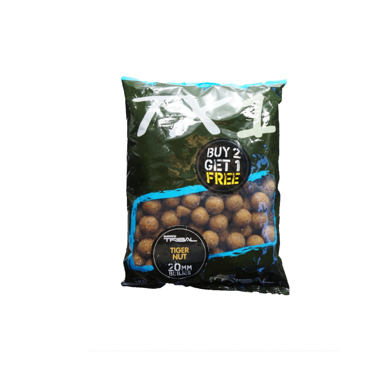 Shimano Tribal TX1 Boilies - Tiger Nut - 1 kgrozmiar 20 mm - MPN: TX1TNB201000 - EAN: 8717009851206