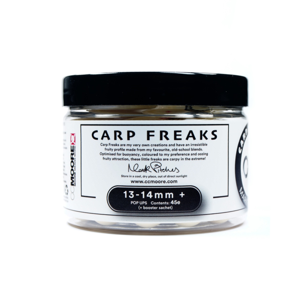 NEW CcMoore Carp Freaks Pop Ups Whitetaille 13/14 mm - MPN: 90418 - EAN: 634158556159