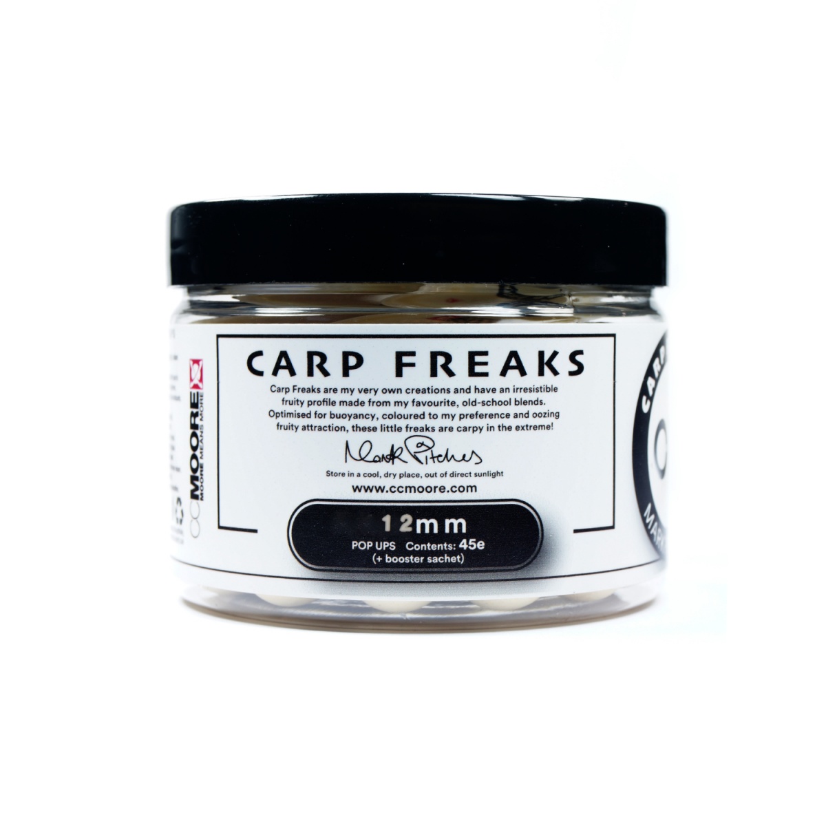 NEW CcMoore Carp Freaks Pop Ups Whitetaille 12 mm - MPN: 90016 - EAN: 634158556142