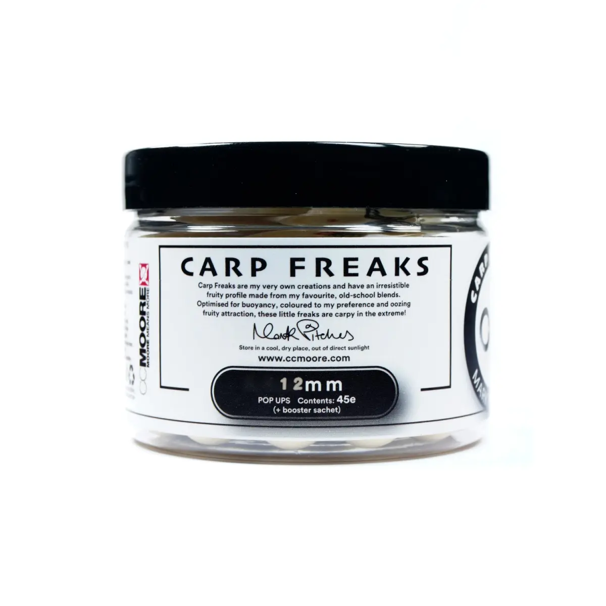 NEW CcMoore Carp Freaks Pop Ups WhiteGröße 12 mm - MPN: 90016 - EAN: 634158556142