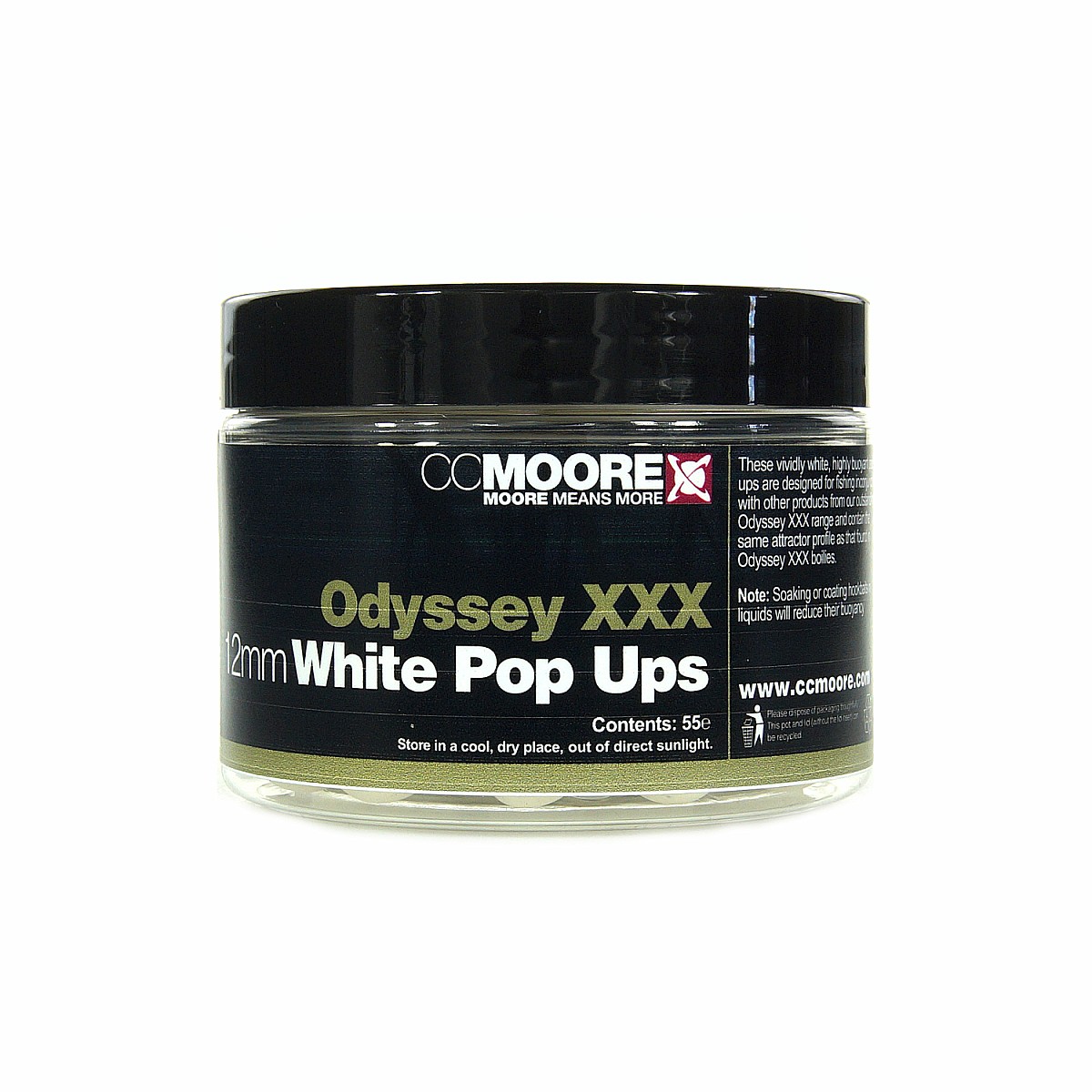 CcMoore White Pop-Ups - Odyssey XXXrozmiar 12mm - MPN: 90434 - EAN: 0634158553998