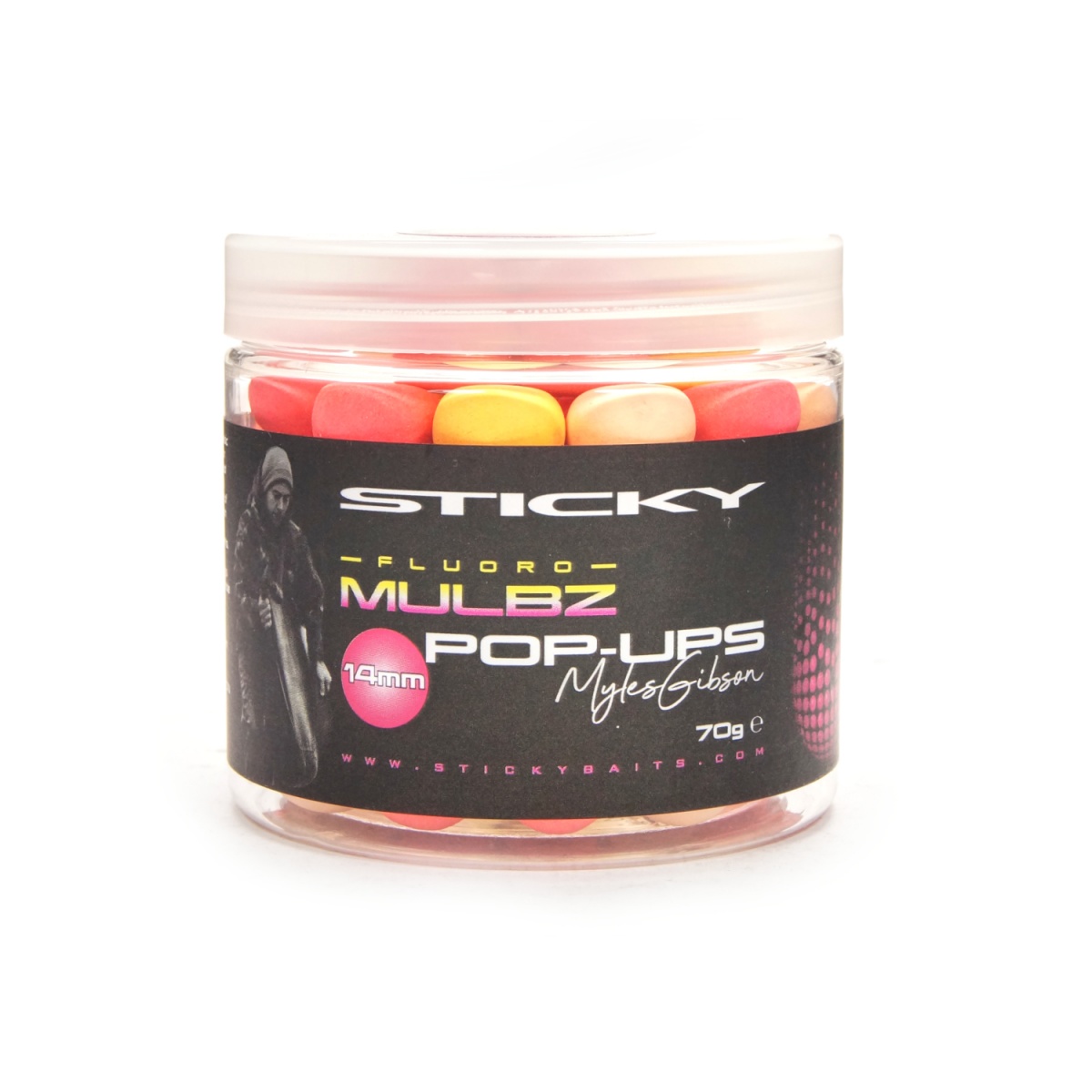 StickyBaits Pop-Ups Fluoro - Mulbz rozmiar 14 mm - MPN: MBFP14 - EAN: 715706869652