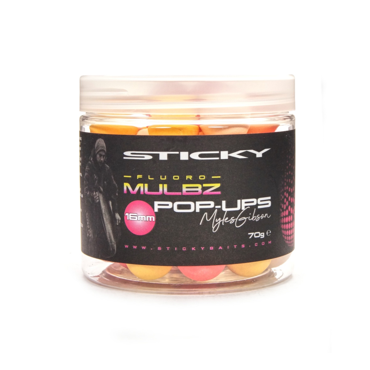 StickyBaits Pop-Ups Fluoro - Mulbz rozmiar 16 mm - MPN: MBFP16 - EAN: 715706869669