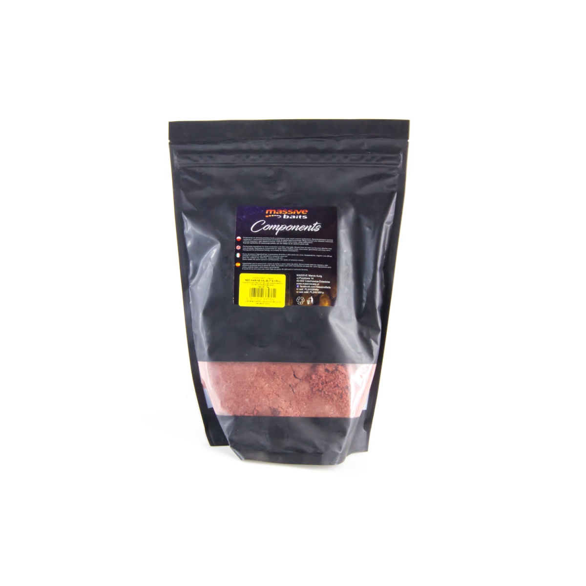 MassiveBaits Components - Mączka Red Marine Halibut Krill Pelletopakowanie 1kg - MPN: KP024 - EAN: 5901912665361