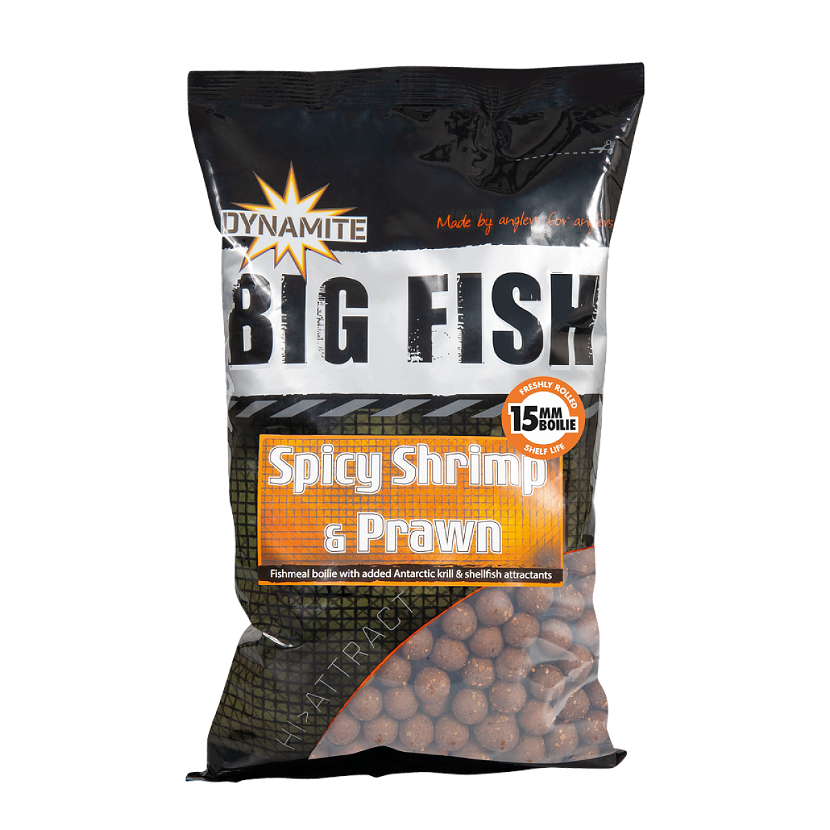 DynamiteBaits Boilies - Spicy Shrimp & Prawn rozmiar 15mm / 1kg - MPN: DY970 - EAN: 5031745215126
