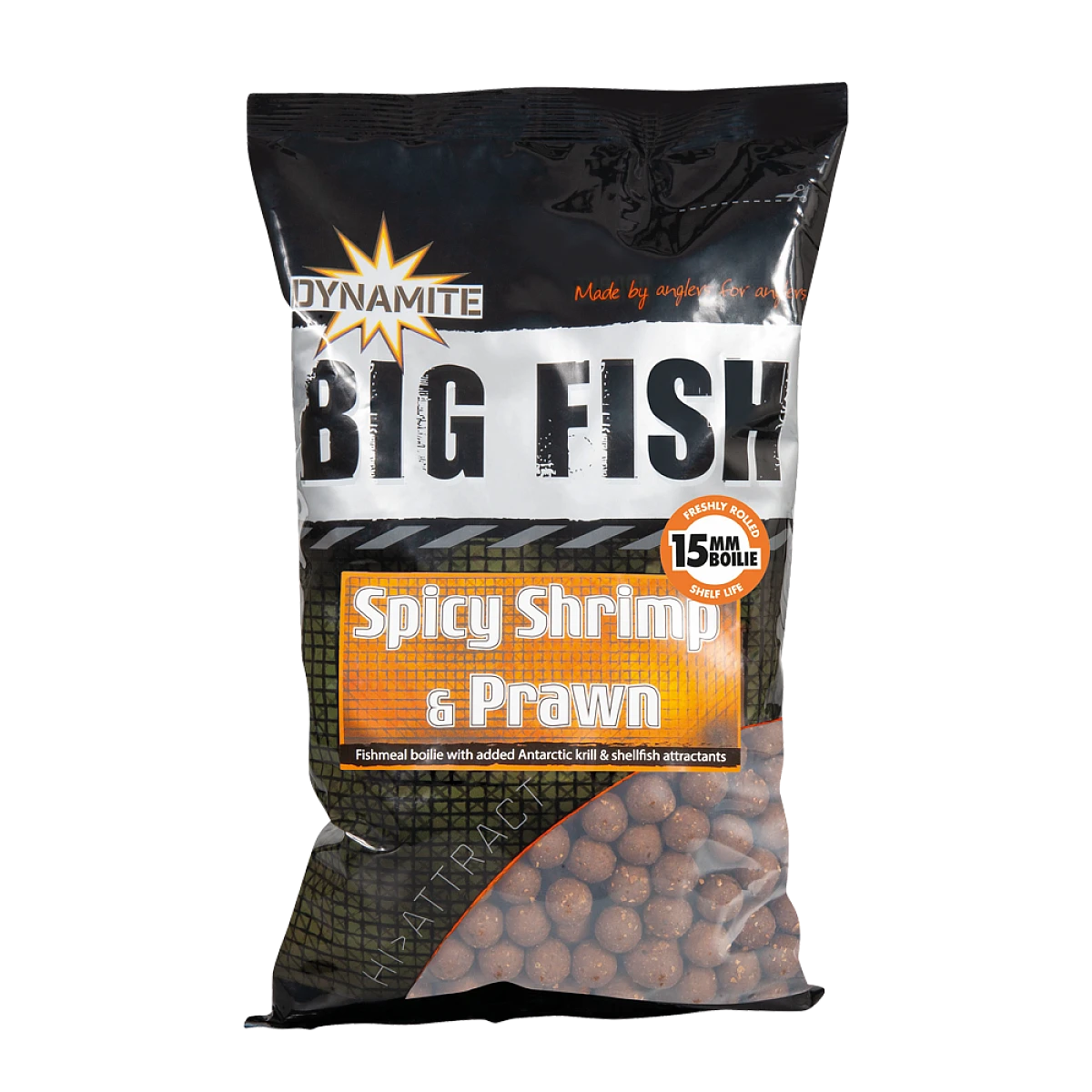 DynamiteBaits Boilies - Spicy Shrimp & Prawn size 15mm / 1kg - MPN: DY970 - EAN: 5031745215126