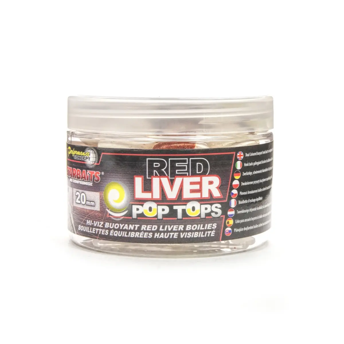 Starbaits Perfromance Pop Tops - Red Livermărimea 20 mm - MPN: 71751 - EAN: 3297830717513
