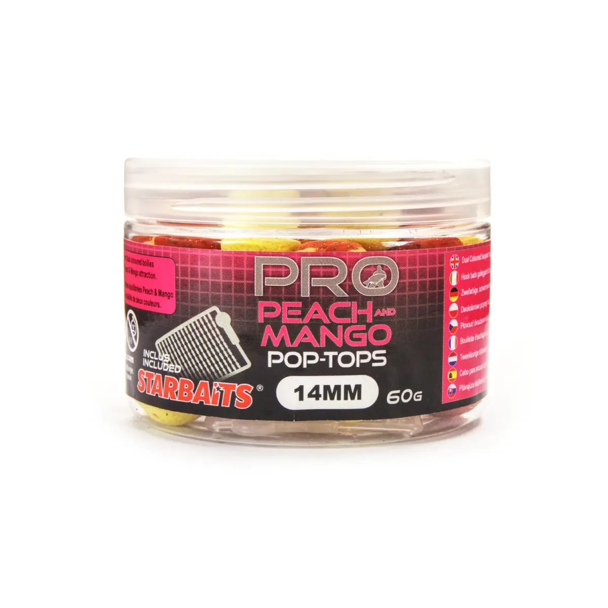 Starbaits Probiotic Pop Tops - Peach and Mango mărimea 14 mm - MPN: 72791 - EAN: 3297830727918