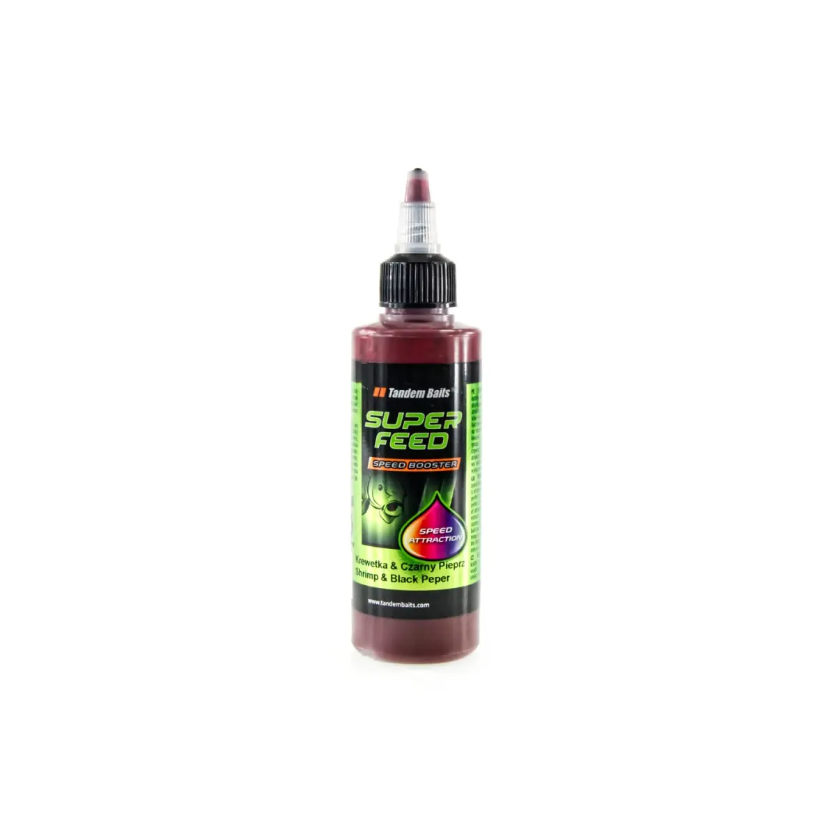 TandemBaits SuperFeed Speed Booster - Creveți & Piper Negruambalaj 100ml - MPN: 24390 - EAN: 5907666661864