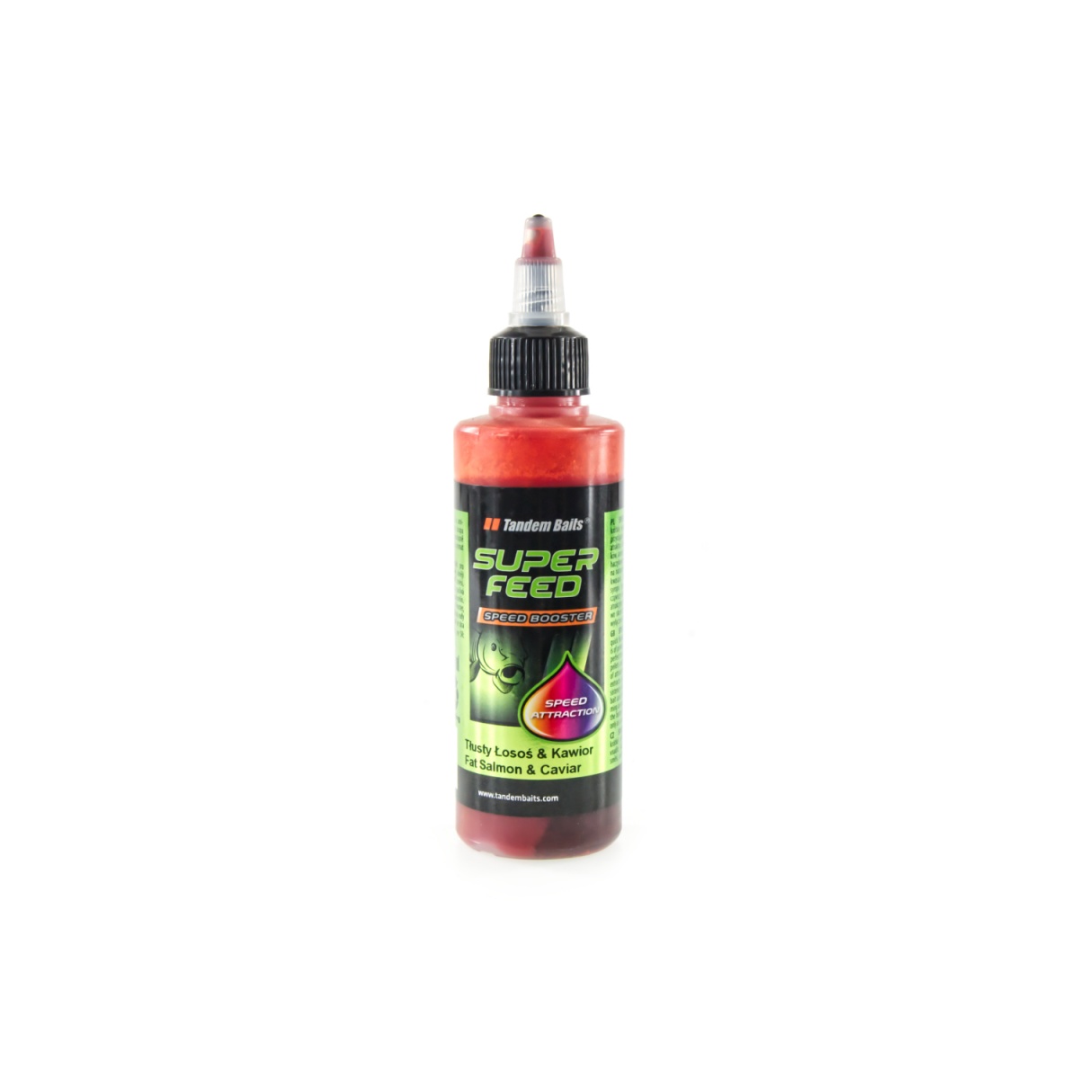 TandemBaits SuperFeed Speed Booster - Tłusty Łosoś & Kawioropakowanie 100ml - MPN: 24395 - EAN: 5907666661918
