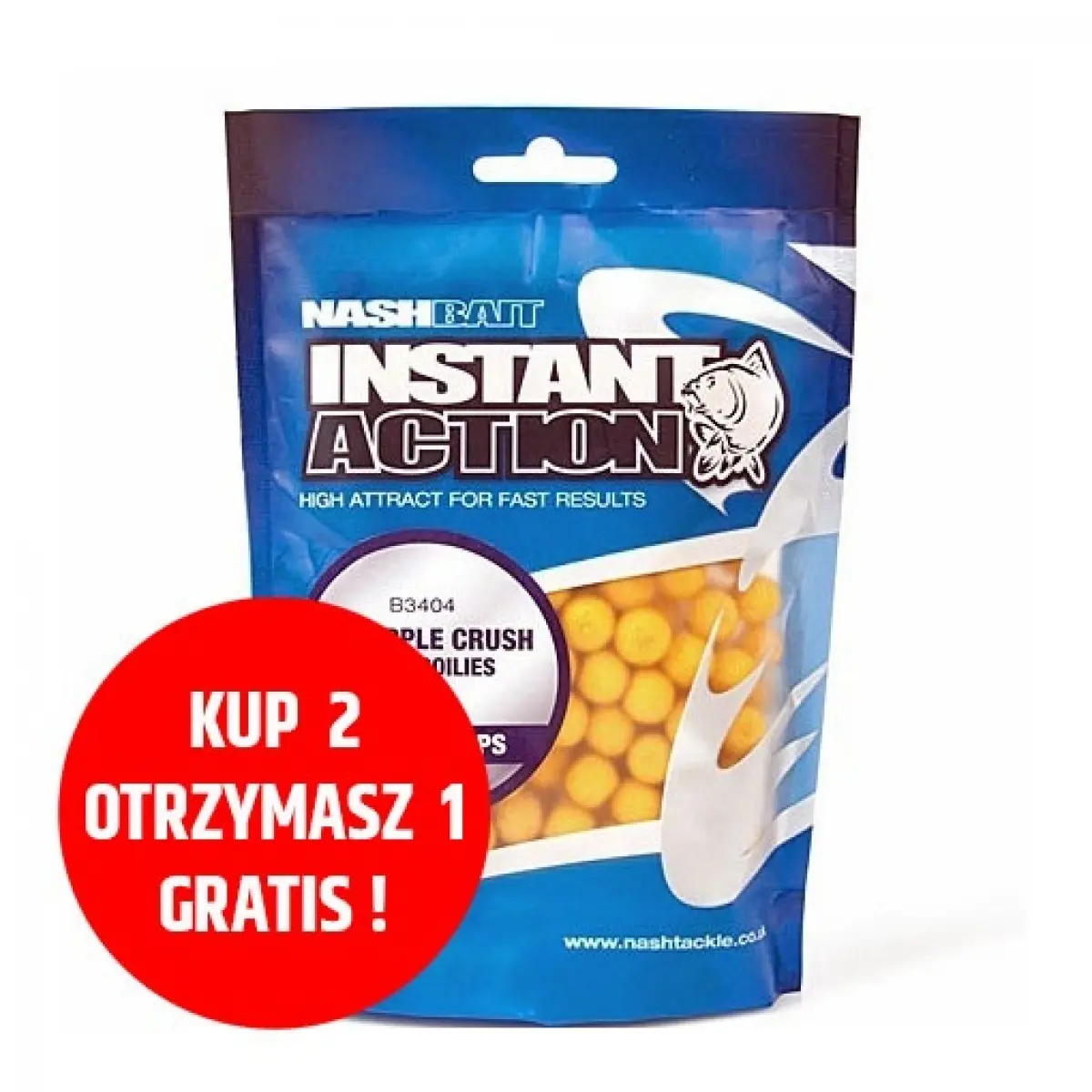 NEW Nash Instant Action Boilies Pineapple Crush 200g 15 mm / 200gGröße 15 mm / 200g - MPN: B3414 - EAN: 5055108834144