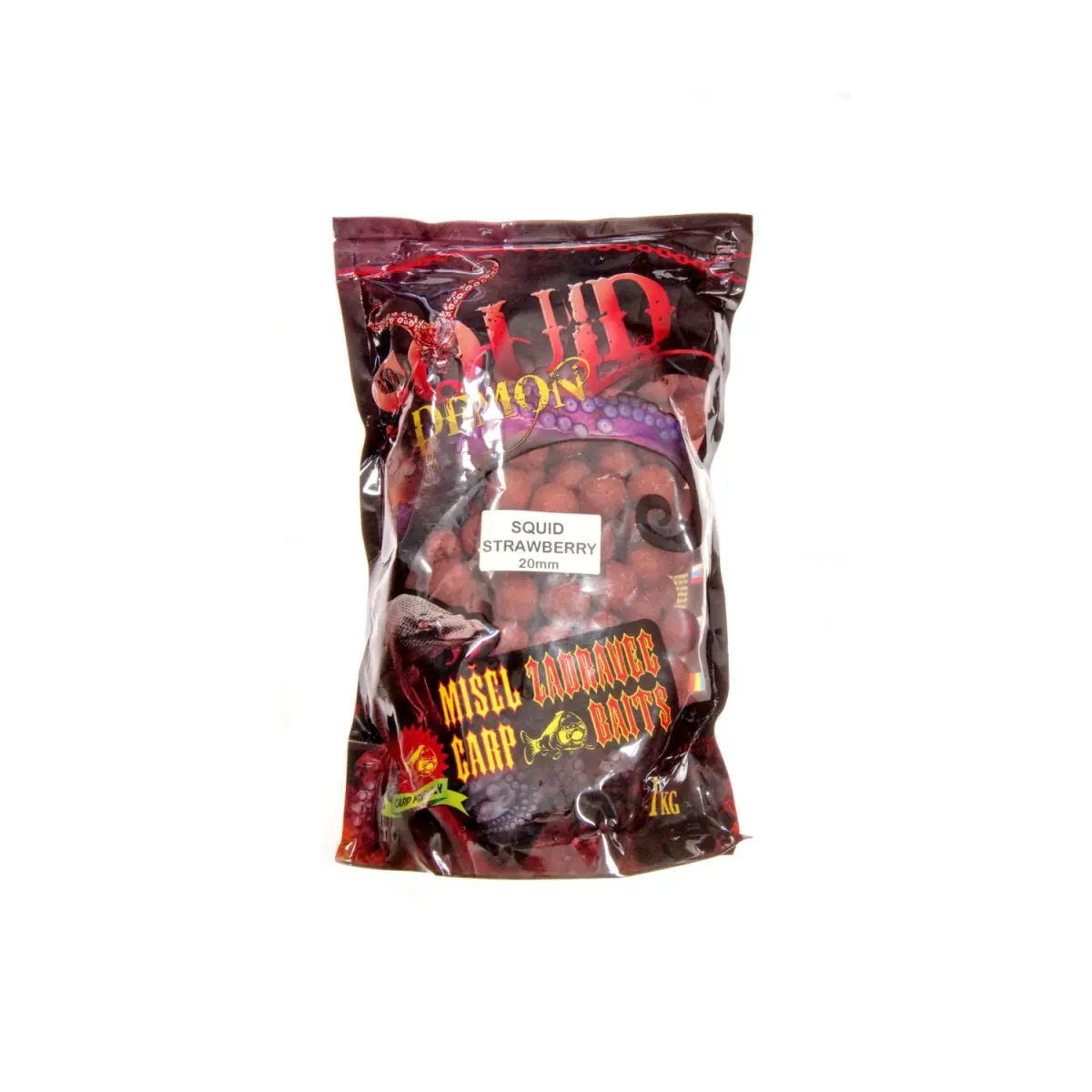 Misel Zadravec Squid Demon Squid Strawberry Boiliesvelikost 20mm / 1kg - MPN: 0002355 - EAN: 200000060602