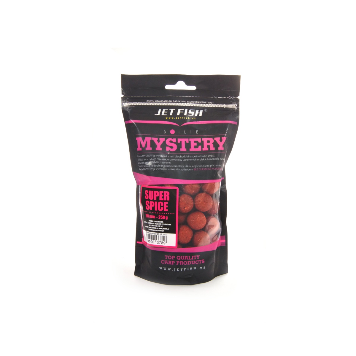 NEW Jetfish Mystery Super Spice Boilies Größe 20mm / 250g - MPN: 0100378 - EAN: 01003789
