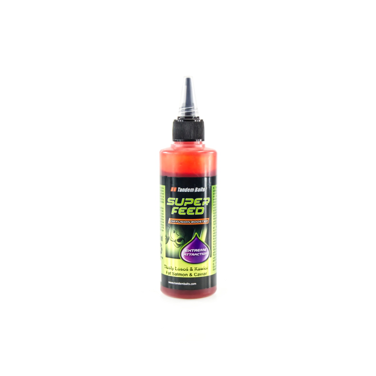TandemBaits SuperFeed Diffusion Booster - Tłusty Łosoś & Kawioropakowanie 100ml - MPN: 24740 - EAN: 5907666668917